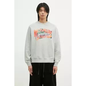 Billionaire Boys Club hanorac de bumbac Tropical Island Fill Arch Logo Crewneck bărbați, culoarea gri, cu imprimeu, B24439 imagine
