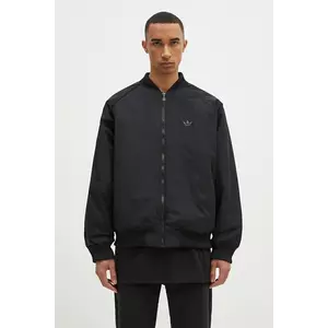 adidas Originals geacă bomber OS BOMBER bărbați, culoarea negru, de iarna, oversize, JC7546 imagine