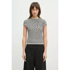 MM6 Maison Margiela bluza femei, culoarea bej, modelator, S52NC0346 imagine