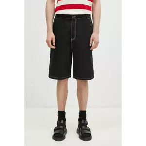 ICECREAM pantaloni scurti jeans Canvas Carpenter Shorts barbati, culoarea negru, ICW002 imagine