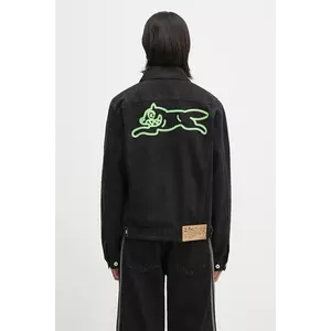 ICECREAM geacă din denim Running Dog Denim Trucker Jacket culoarea negru, de tranzitie, ICD25101 imagine