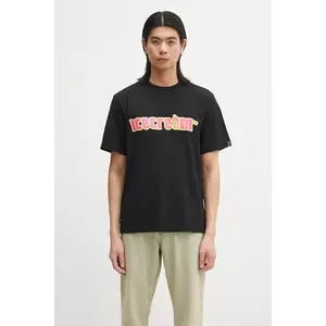 ICECREAM tricou din bumbac Soft Serve T-Shirt bărbați, culoarea negru, cu imprimeu, IC25142 imagine