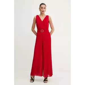 Morgan salopeta PSAMARA culoarea rosu, cu decolteu in v, PSAMARA imagine