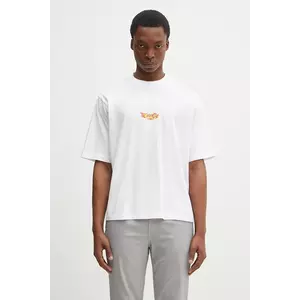Marcelo Burlon tricou din bumbac County Flame Boxy T-Shirt White Red bărbați, culoarea alb, cu imprimeu, CMAA05AS25JER0070125 imagine