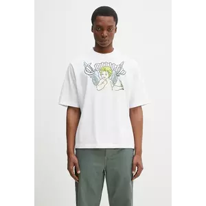 Marcelo Burlon tricou din bumbac County Angel Boxy T-Shirt White Multicol bărbați, culoarea alb, cu imprimeu, CMAA05AS25JER0020184 imagine