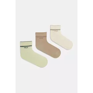 Fila șosete 3-pack culoarea bej, F6797 imagine