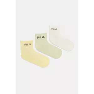 Fila șosete 3-pack culoarea galben, F6796 imagine