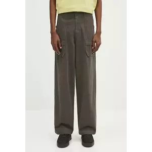 adidas Originals pantaloni de bumbac P Ess C Pt culoarea verde, drept, JD3339 imagine