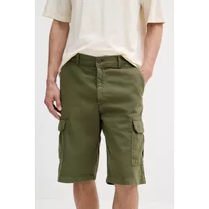 United Colors of Benetton pantaloni scurți din amestec de in culoarea verde, 4V3EU900V imagine