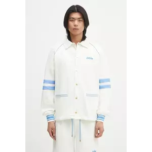 Drôle de Monsieur hanorac de bumbac Le Veste AprËs-sport barbati, culoarea alb, uni, G-JT227-CO162-OW imagine