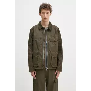 Barbour geaca Barbour Re-Engineered Short Bedale Wax Jacket culoarea verde, de tranzitie, MWX2446 imagine