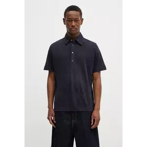 Paul Smith polo din in culoarea bleumarin, uni, M1R-446Z-P01764 imagine