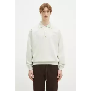 Drôle de Monsieur hanorac de bumbac Le Polo Drule bărbați, culoarea gri, melanj, PERM-PL132-CO127-GY imagine