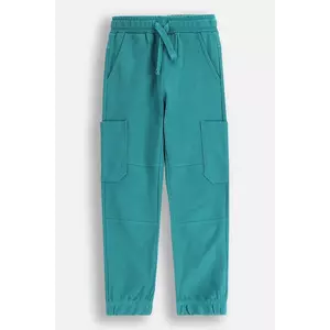 Coccodrillo pantaloni de trening culoarea turcoaz, uni, DRAGONS BOY KIDS imagine