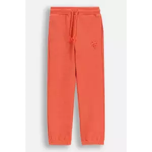 Coccodrillo pantaloni de trening culoarea roșu, uni, TROPICAL STORY GIRL KIDS imagine