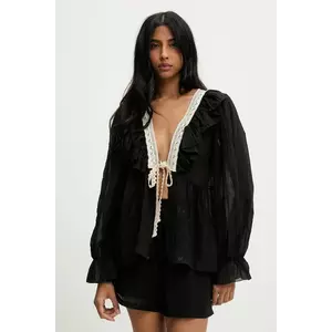 Answear Lab bluza culoarea negru, cu imprimeu imagine