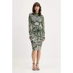 Farm Rio rochie culoarea verde, mini, mulată, 329135 imagine