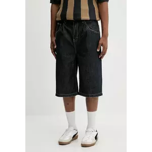 The Ragged Priest pantaloni scurți jeans culoarea bleumarin, RPSS252025DN imagine