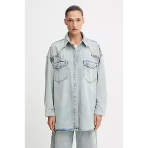 Gestuz cămașă din denim cu guler clasic, relaxed, 10910164 imagine