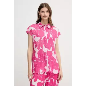 Marc Aurel cămașă din bumbac culoarea roz, cu guler clasic, relaxed, 6302-1000-24796 imagine