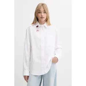 Miss Sixty cămașă din bumbac culoarea alb, cu guler clasic, relaxed, 6S2XJ02200 imagine