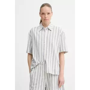 Samsoe Samsoe cămașă SAKAJA culoarea alb, cu guler clasic, regular, F25200036 imagine