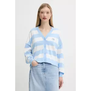 Tommy Jeans cardigan din bumbac light, DW0DW20968 imagine