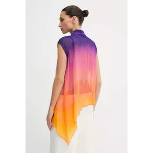 Silvian Heach cămașă NAFUN culoarea portocaliu, cu guler clasic, relaxed, CVP25095CA imagine