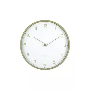 Karlsson ceas de perete Sencillez culoarea verde imagine