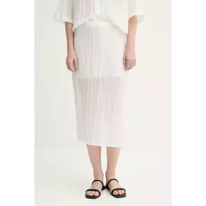 Filippa K fustă culoarea alb, midi, drept, 31762.FK imagine