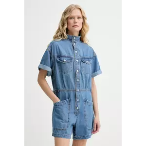 Levi's salopetă din denim SS SURPLUS ROMPER bumbac, cu guler, 001WI imagine