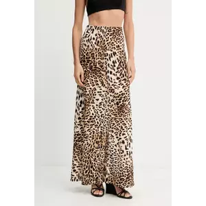 Gestuz fustă culoarea bej, maxi, drept, 10910259 imagine