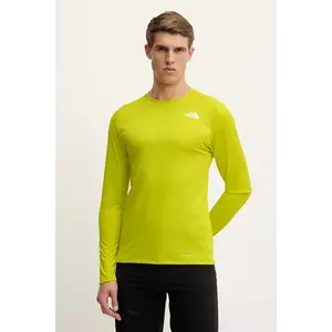 The North Face longsleeve sport Shadow culoarea verde, uni, NF0A87TVJE31 imagine