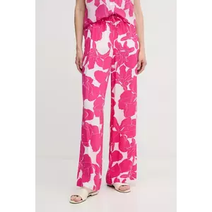 Marc Aurel pantaloni culoarea roz, lat, high waist, 1688-1005-24795 imagine