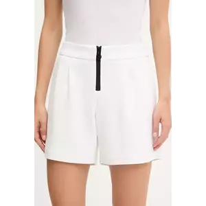Sportalm pantaloni scurți culoarea alb, cu imprimeu, high waist, 650203 imagine
