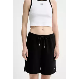 Gestuz pantaloni scurți culoarea negru, uni, high waist, 10910317 imagine