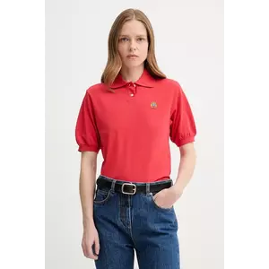 Bally polo de bumbac culoarea rosu, WJE077 imagine