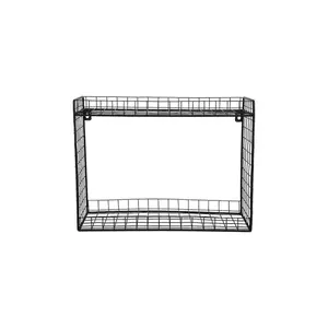 Present Time raft de perete Reja culoarea negru imagine