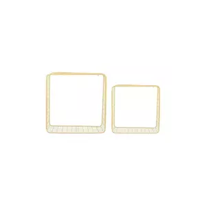 Present Time raft de perete Reja 2-pack culoarea galben imagine