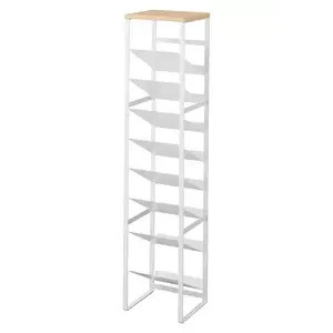 Yamazaki suport pentru sticle cu capac Tower 8 culoarea alb imagine