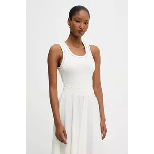 Answear Lab top din bumbac culoarea alb imagine