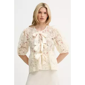 Answear Lab cămașă culoarea bej, regular imagine