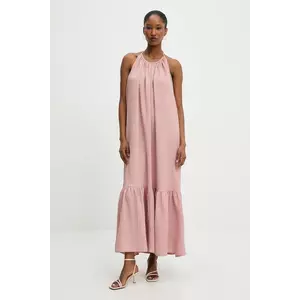 Answear Lab rochie culoarea roz, maxi, oversize imagine
