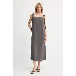 Answear Lab rochie culoarea maro, midi, mulată imagine