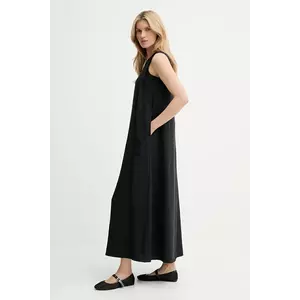 Answear Lab rochie din bumbac culoarea negru, mini, evazată imagine