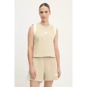 The North Face top Terry Relaxed culoarea bej, NF0A8C263X41 imagine