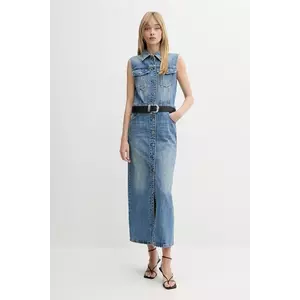 Miss Sixty rochie din denim maxi, dreaptă, 6S2WJ15500 imagine