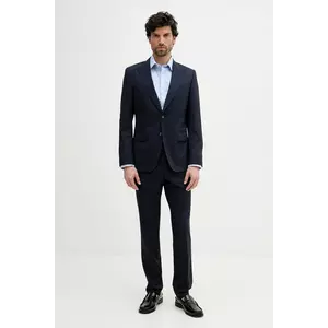 BOSS costum de lână culoarea bleumarin, uni, 50546099 imagine