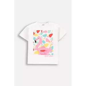 Coccodrillo tricou culoarea alb, HOLIDAY SPLASH GIRL KIDS imagine