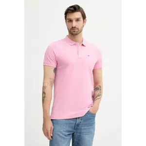 Tommy Jeans polo de bumbac culoarea bej, uni, DM0DM20676 imagine